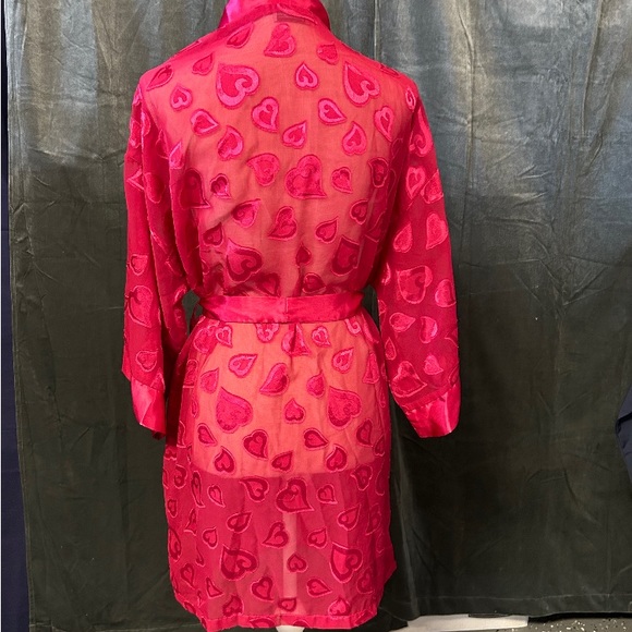 Red sheer robe. SZ M never worn - Picture 2 of 3